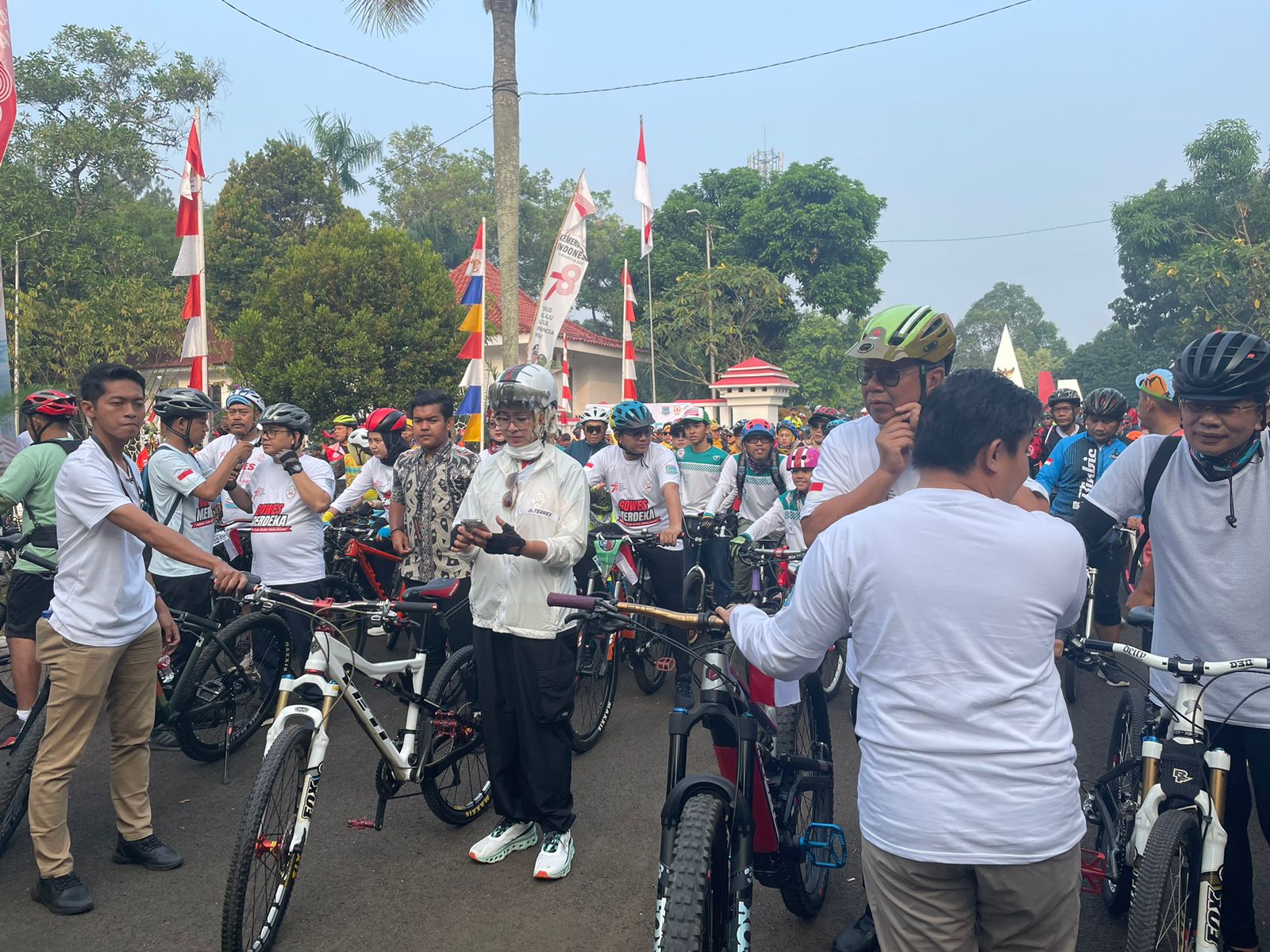 Gowes Merdeka HUT ke-78 RI, Benyamin: Kita Menghormati Jasa Pahlawan Foto : MG/Ihklas