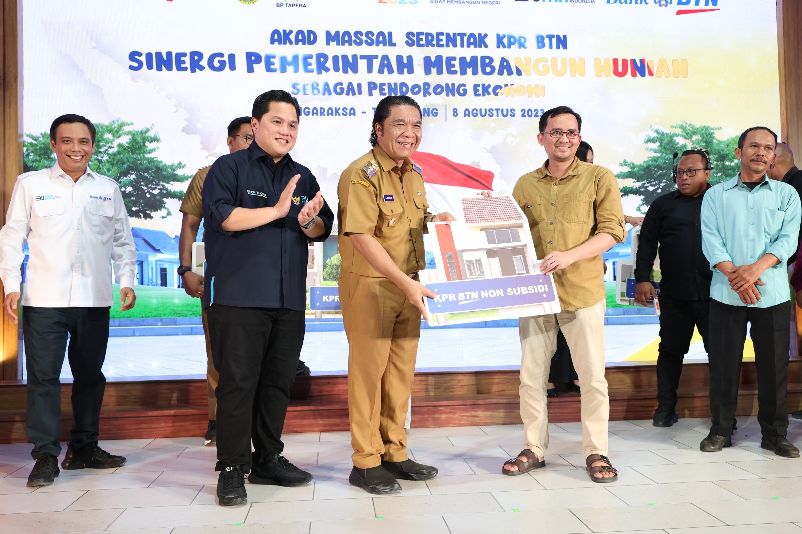 Hadiri Akad Massal KPR BTN Foto : Humas Pemprov
