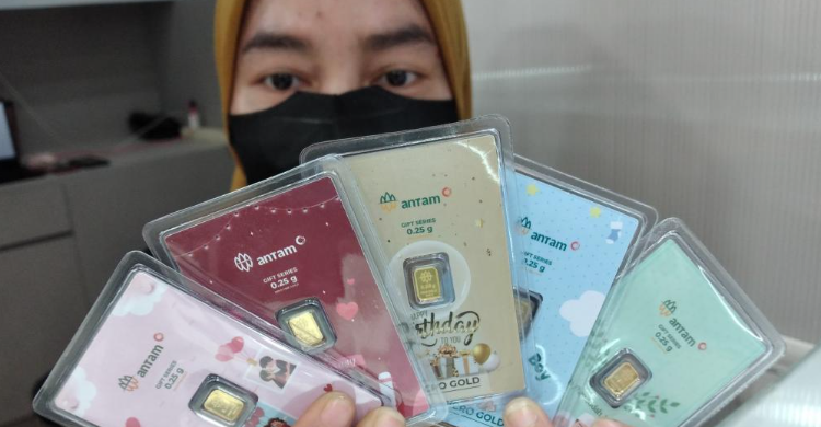 Harga Emas Pagi Ini Rp 1.062.000 Per Dolar AS Foto : Ist