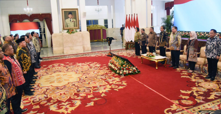 Jaga Inflasi, Jokowi Minta Pemda Tingkatkan Cadangan Pangan Rakornas Pengendalian Inflasi dipimpin Presiden Jokowi di Istana Merdeka. Foto : Setpres