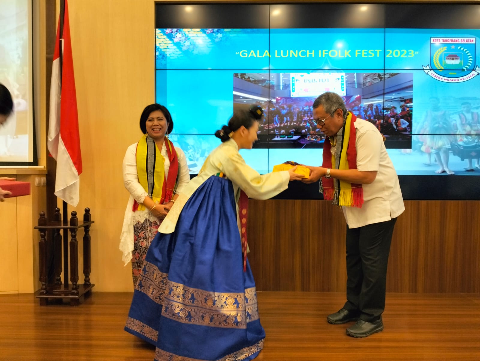 Kedatangan Tamu Internasional, Benyamin : Budaya Mempersatukan Bangsa Foto : Ist