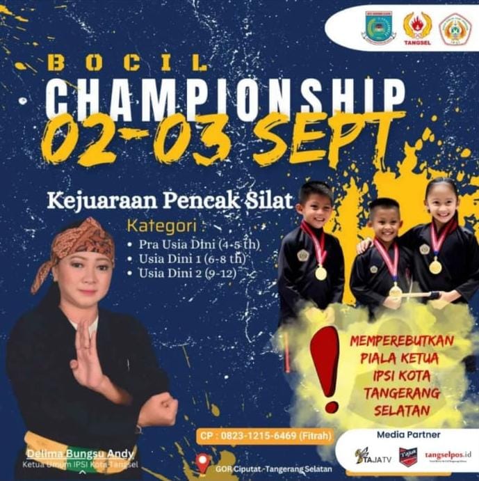 Kejuaraan Pencak Silat “Bocil Championship 2023”, Memperebutkan Piala Ketua IPSI Tangsel Foto ::Ist