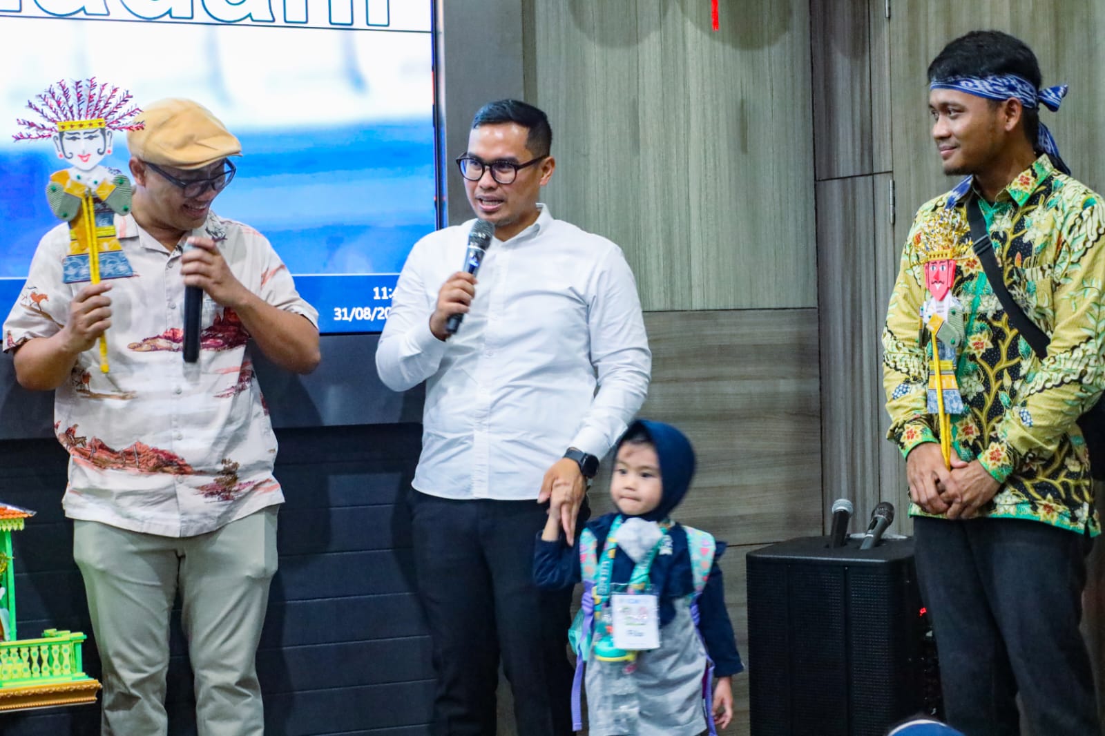 Keseruan Ratusan Murid TK Insan Cendekia Madani di Kantor Walikota Tangsel Foto : Ist