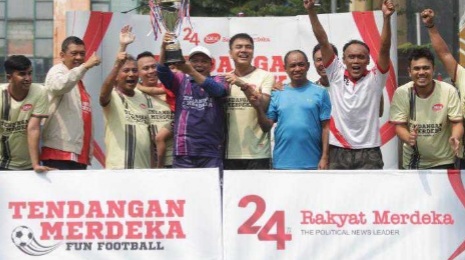 Komisi VI DPR Apresiasi Event Tendangan Merdeka Fun Football Rakyat Merdeka Foto : RM