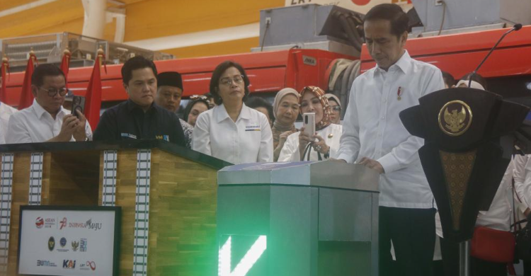 LRT Jabodebek Karya Anak Bangsa Resmi Beroperasi Foto : Setpres