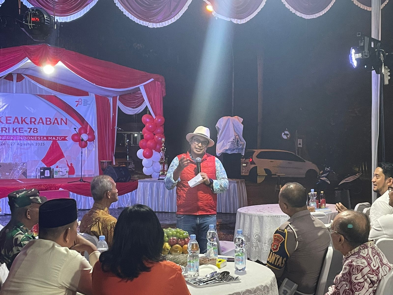 Malam Puncak HUT ke-78 RI, Pilar Ajak Masyarakat Untuk Bersama Membangun Tangsel Foto : Mg/Ihklas