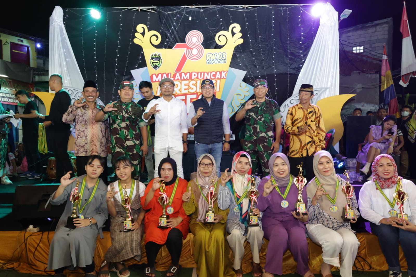 Menengok Kemeriahan Hari Kemerdekaan di RW 3 Ciputat, Pilar Apresiasi Kekompakan Warga Foto : Ist