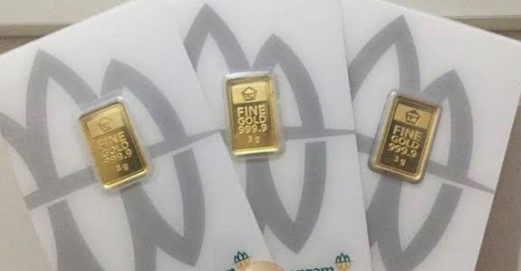 Naik Rp 2.000, Harga Emas Pagi Ini Rp 1.069.000 Per Gram Foto : Ist