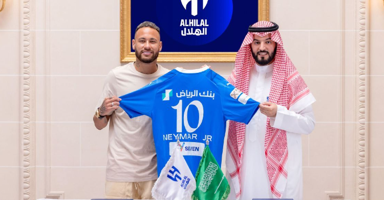 Neymar Sah Gabung Ke Al-Hilal Foto : Ist