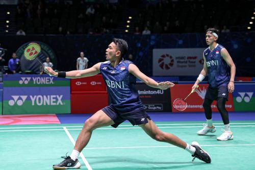 PBSI Soroti Mental Tanding Pebulutangkis Indonesia Ganda putra Indonesia Fajar/Rian. Foto : Ist