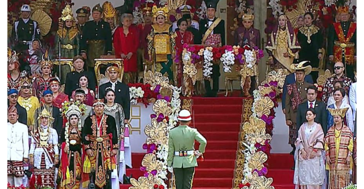 Peringatan HUT RI, Sampai Jumpa Di IKN Tahun Depan Peringatan HUT RI di Istana Merdeka. Foto : Ist
