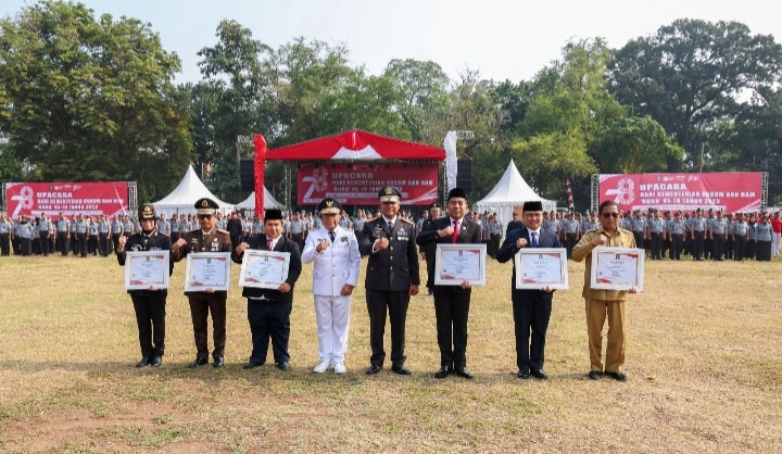 Pj Gubernur Al Muktabar Pimpin Peringatan Hari Kemenkumham 2023 Provinsi Banten Foto : Humas Pemprov