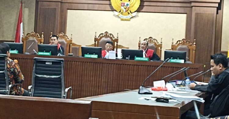 Sidang, Lukas Enembe Bolak-balik Izin Ke Toilet Foto : Ist