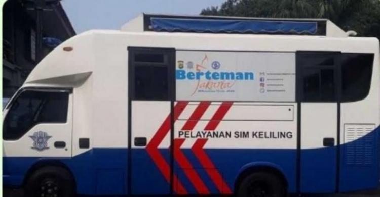 SIM Keliling Jakarta 30 Agustus, Hadir Di 5 Lokasi Foto : Ist
