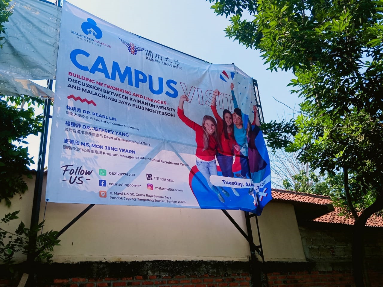 SMA Jaya Plus Montessori & PKBM Malachi 456 Bermitra Dengan Kainan University Taiwan Campus Visit bagian dari jalin kerjasama dengan kampus di Taiwan.(dra)