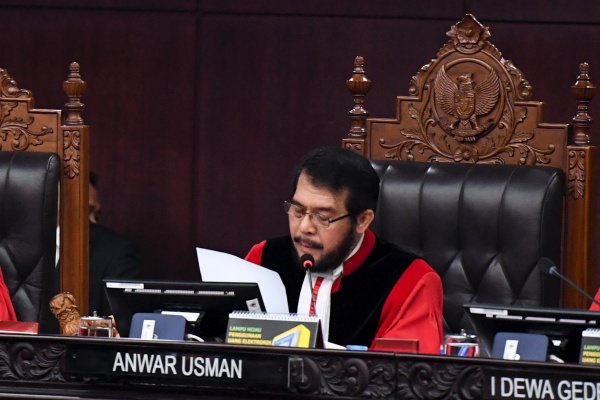 Soal Cawapres U-35, Ketua MK Nggak Janji Kapan Bisa Diputuskan Ketua MK Anwar Usman. Foto : Ist