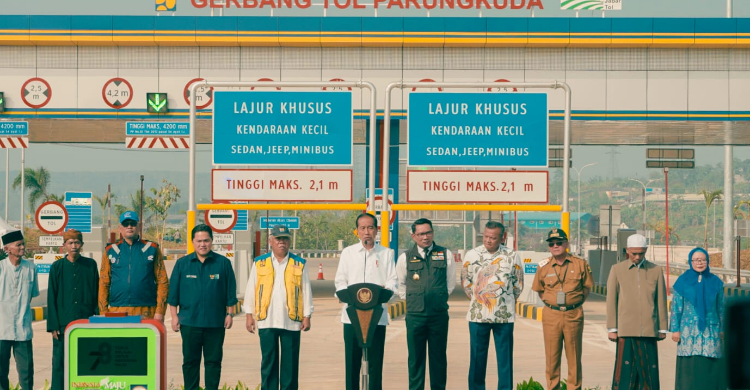 Tol Bocimi Bakal Gratis Sampai 17 Agustus 2023 Foto : Ist