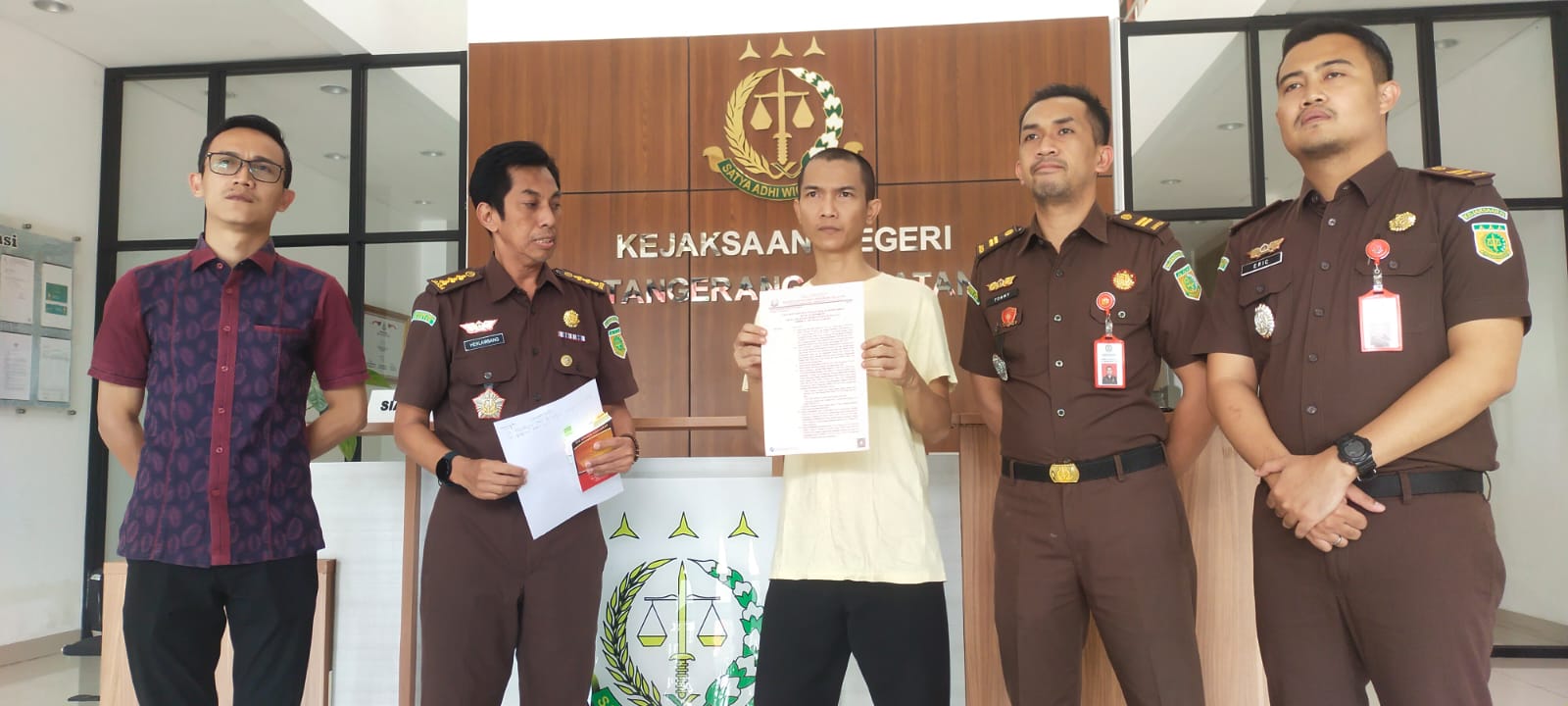 Utamakan Restoratif Justice, Kejari Tangsel Kirim Tersangka Narkotika ke Balai Rehabilitasi Foto : Ist