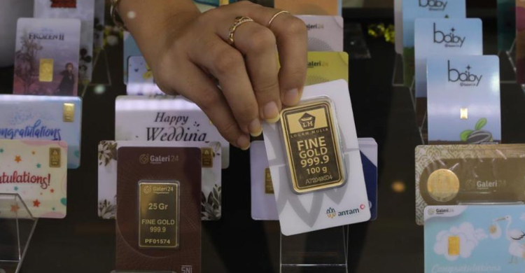 Akhir Pekan, Harga Emas Dibanderol Rp 1.076.000 Per Gram Foto : Ist