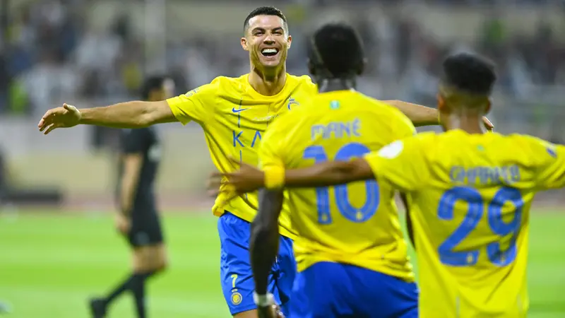 Al Nassr Menang 3-1, Ronaldo Cetak 1 Gol Foto : Ist