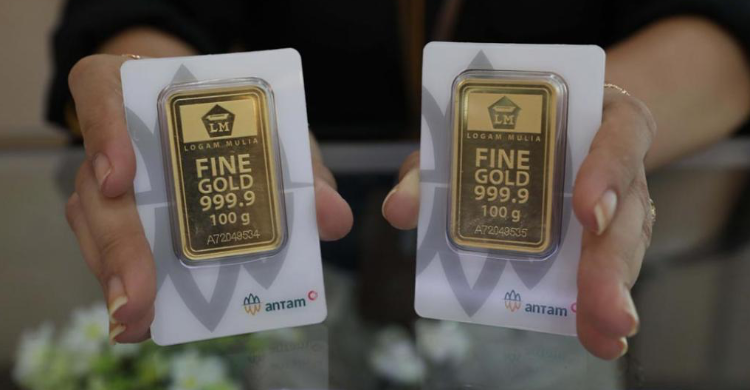 Awal Pekan, Harga Emas Tembus Rp 1.070.000 Per Gram Foto : Ist