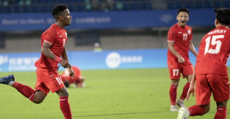 Ayo Fokus Hingga Laga Terakhir, Rebut Tiket 16 Besar Selebrasi skuad Indonesia. Foto : Ist