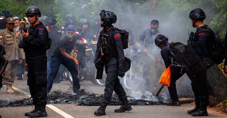 Bentrok Di Rempang Jadi Sorotan Warganet Foto ::Ist