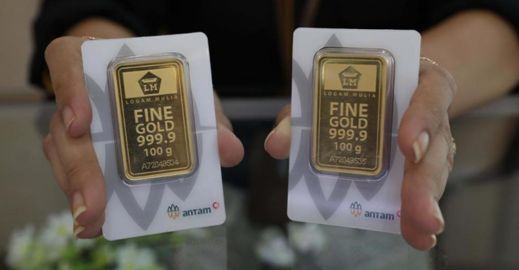 Harga Emas Dibanderol Rp 1.066.000 Per Gram Foto : Ist