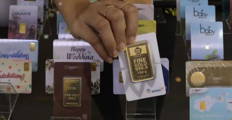 Harga Emas Pagi Ini Rp 1.072.000 Per Gram Foto : Ist