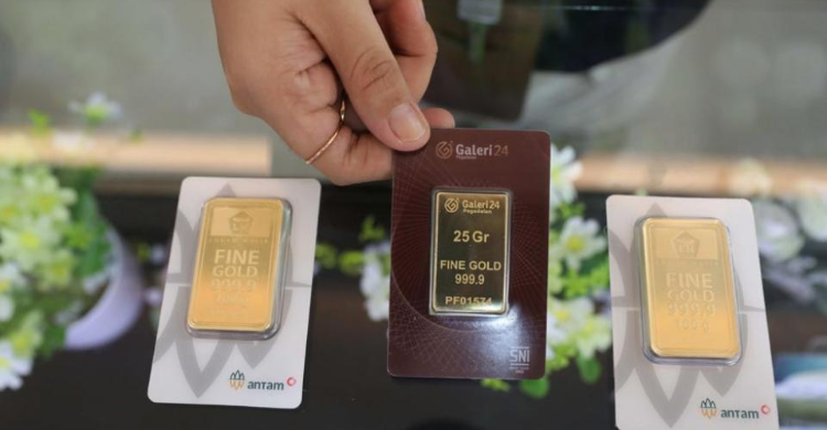 Harga Emas Pagi Ini Rp 1.077.000 Per Gram Foto : Ist