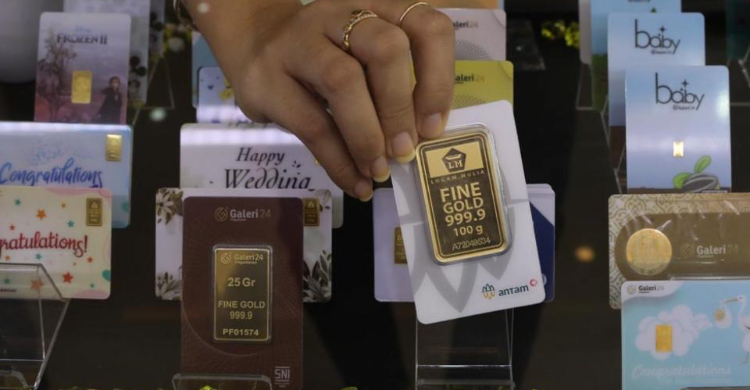 Harga Emas Stabil Di Rp 1.076.000 Per Gram Foto : Ist
