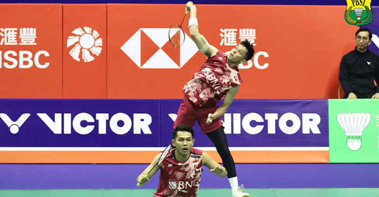 Hong Kong Open 2023: Enam Wakil Indonesia Raih Kemenangan Di Babak Pertama Ganda putra Indonesia Fajar/Rian. Foto : Ist
