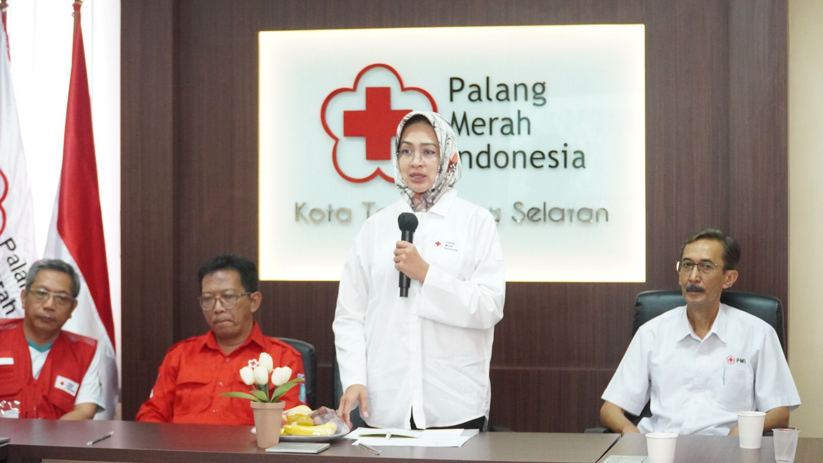 HUT Ke-78 PMI, Airin Serukan Pentingnya Untuk Mengurangi Dampak Perubahan Iklim Foto : Ist