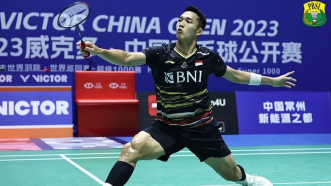 Jonatan Christie Lolos ke Babak 8 Besar Hongkong Open 2023 Andalan Tunggal Putra Indonesia Jonatan Christie. Foto : Ist