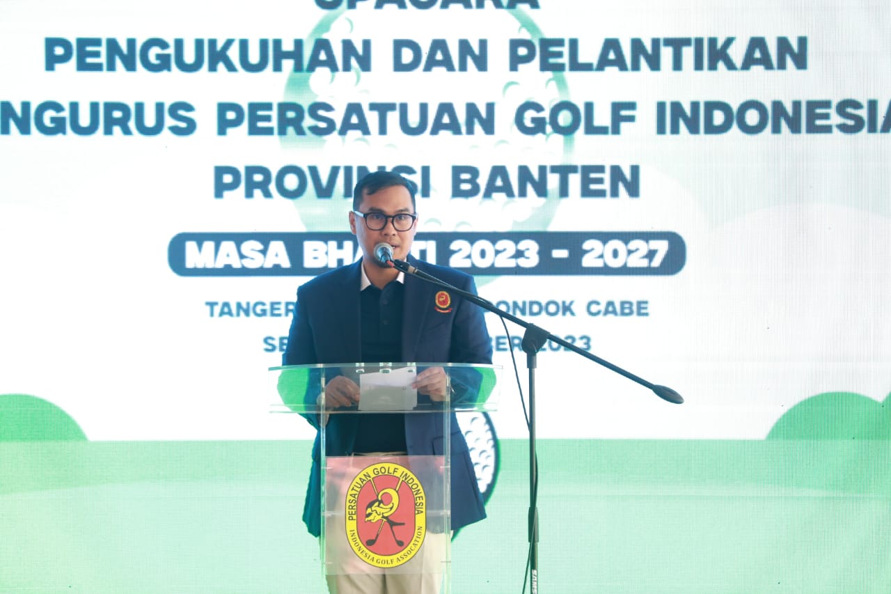 Kukuhkan Pengurus PGI Banten, Pilar Harap Olahraga Golf Digandrungi Anak Muda Tangsel Foto : Ist