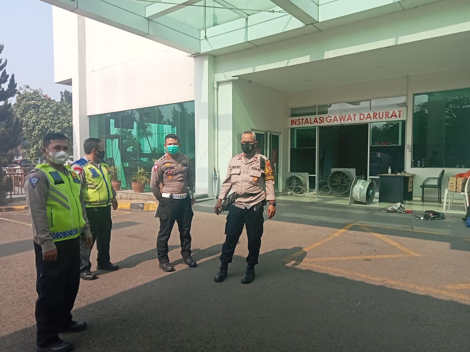 Ledakan di Rumah Sakit Daerah Serpong, Gegana Turun ke Lokasi Foto : Ist