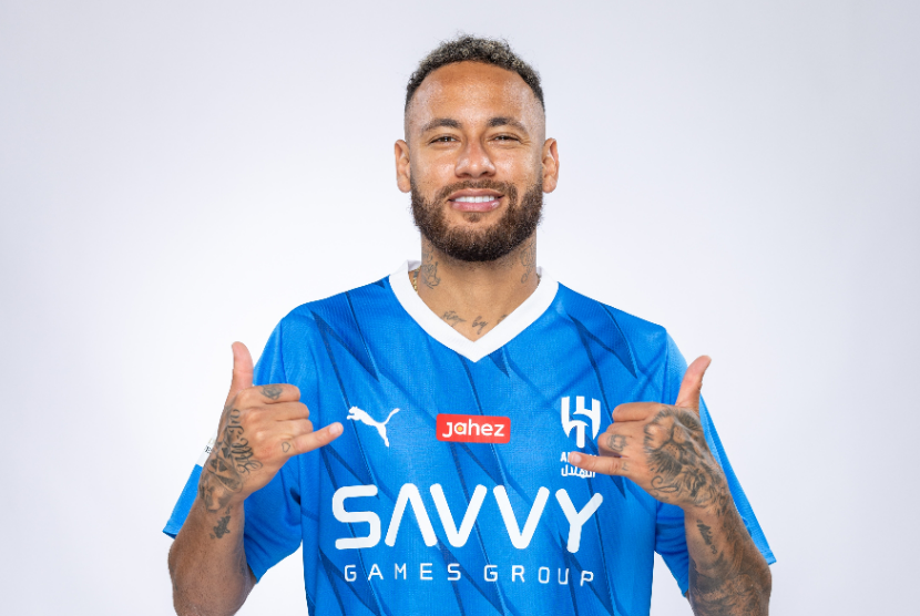 Neymar Bela Al Hilal, Main Kasar Dan Mendapat Kartu Kuning Foto : Ist