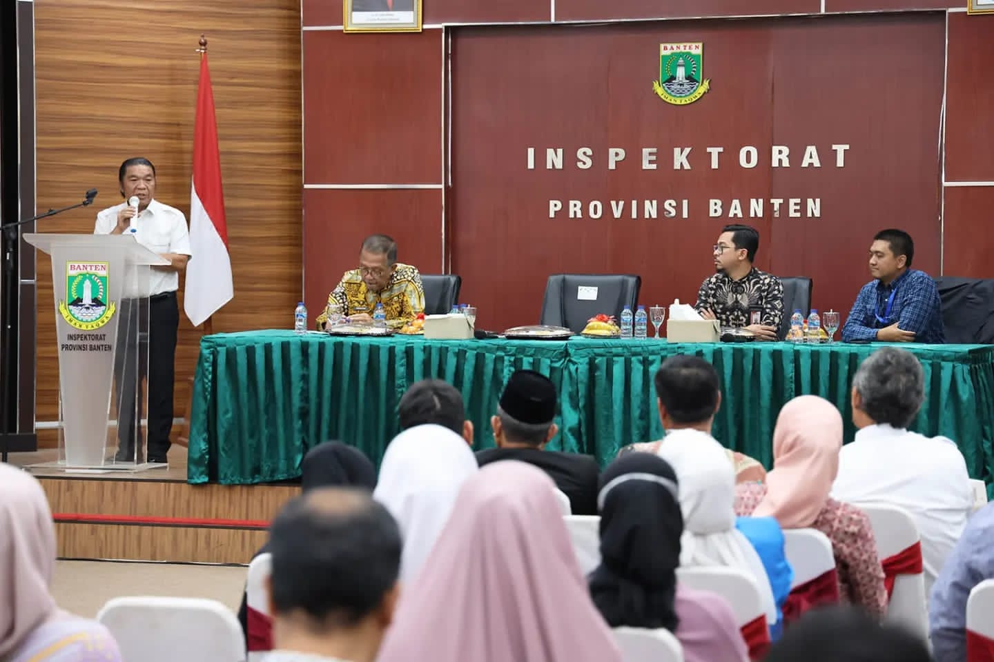 Pj Gubernur Banten Al Muktabar Buka Sosialisasi Antikorupsi Bagi Masyarakat Umum Foto : Ist