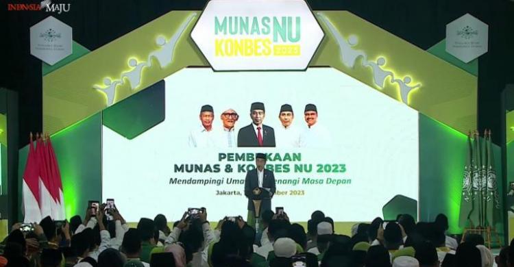 Presiden Ajak NU Wujudkan Visi Indonesia Emas 2045 Foto : Setpres