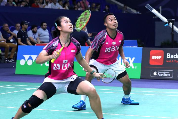 Rehan/Lisa Lolos ke 16 Besar Hong Kong Open 2023 Ganda campuran Indonesia Rehan/Lisa. Foto : Ist
