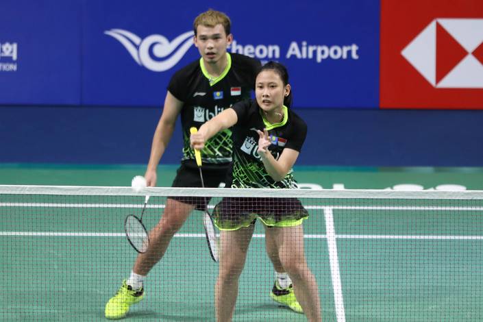 Rinov/Pitha Lolos 16 Besar China Open 2023 Ganda campuran Rinov/Pitha. Foto : Ist
