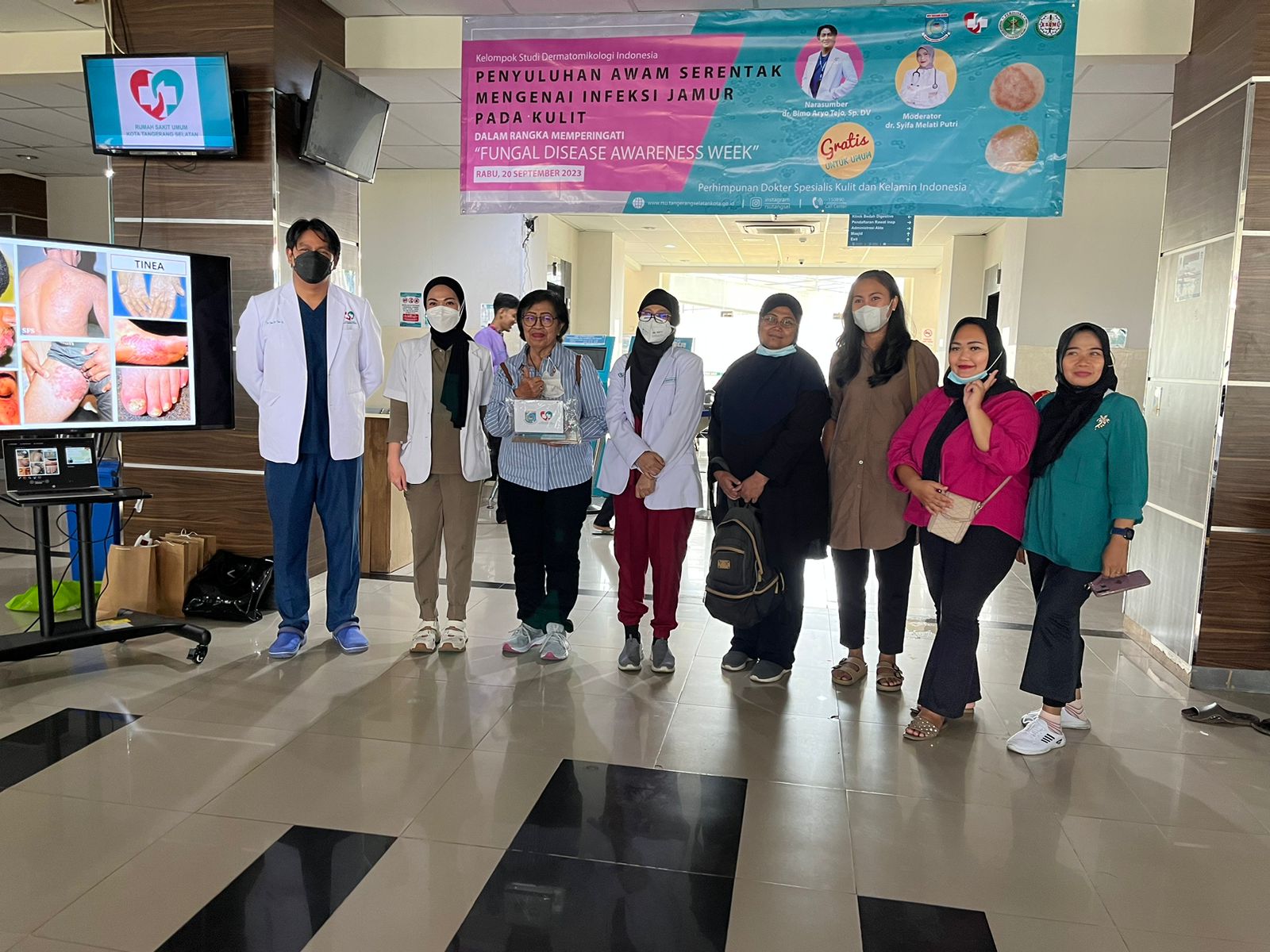 RSU Tangsel Beri Penyuluhan kepada Masyarakat Soal Ancaman Infeksi Jamur pada Kulit Foto : Ist