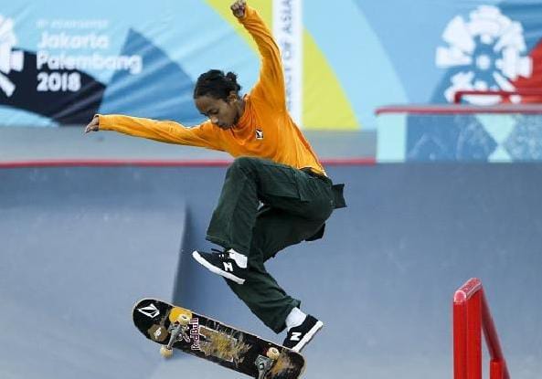 Sanggoe Darma Persembahkan Perak Dari Skateboard di Asian Games 2023 Foto : Ist