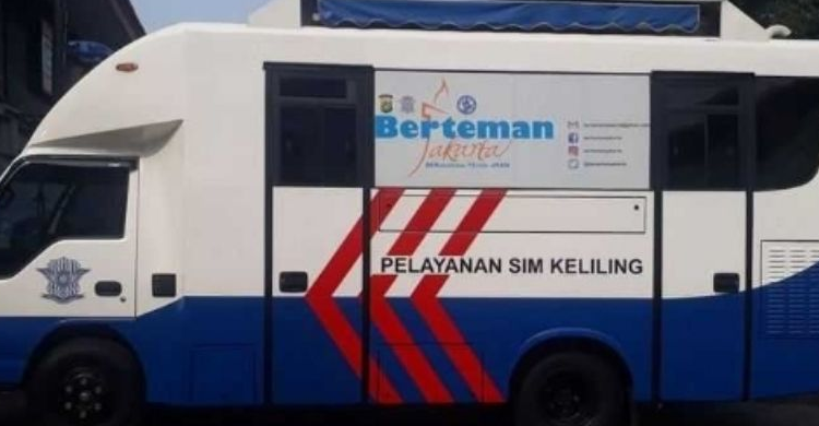 SIM Keliling Tangerang Kota 12 September, Hadir Di Pospol Pinang Cipondoh Foto : Ist