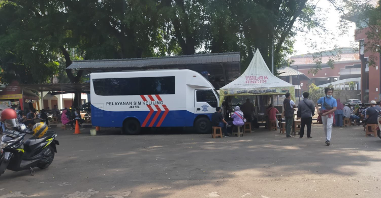 SIM Keliling Tangsel Kamis 14 September, Cek Disini Lokasinya Foto : Ist