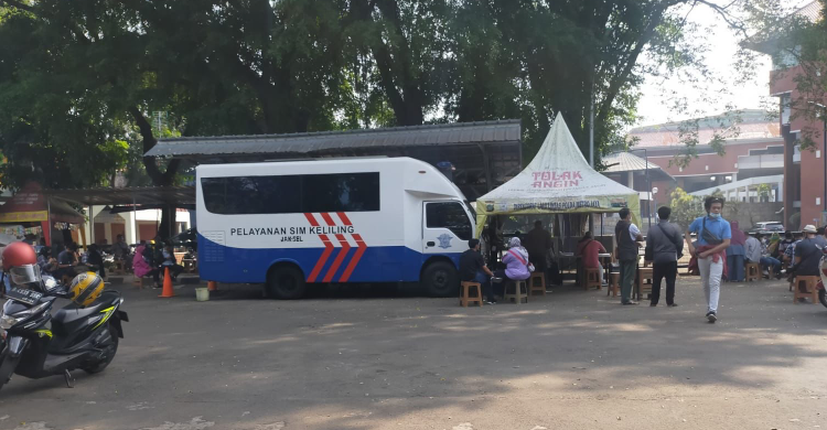 SIM Keliling Tangsel Rabu 20 September, Cek Disini Lokasinya Foto : Ist