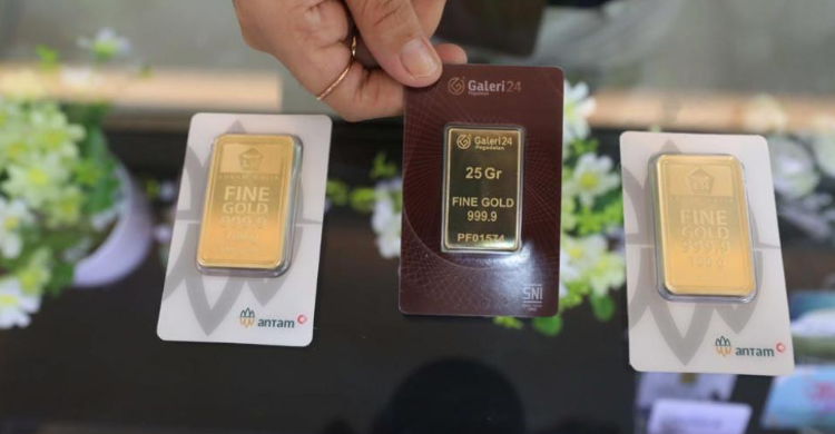 Turun Goceng Harga Emas Rp 1.064.000 Per Gram Foto : Ist