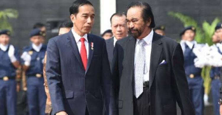 45 Menit Menghadap Jokowi Di Istana, Paloh Ngomongin Apa? Foto : Ist