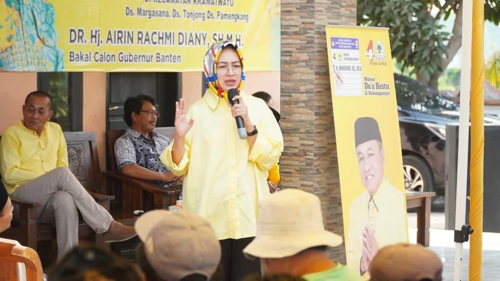 Airin Rachmi Diany Ingin Jadikan Provinsi Banten Lumbung Padi Foto : Ist
