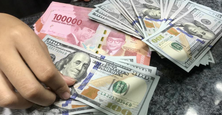 Awal Pekan, Rupiah Loyo Lawan Dolar AS Foto : Ist